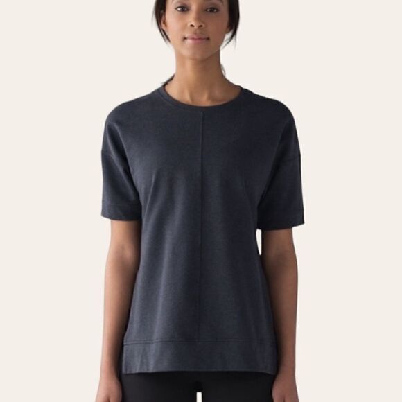 Lululemon Cut Above French Terry Side Slit Shirt - Picture 1 of 7